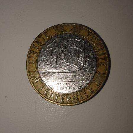 Французская монета биметалл